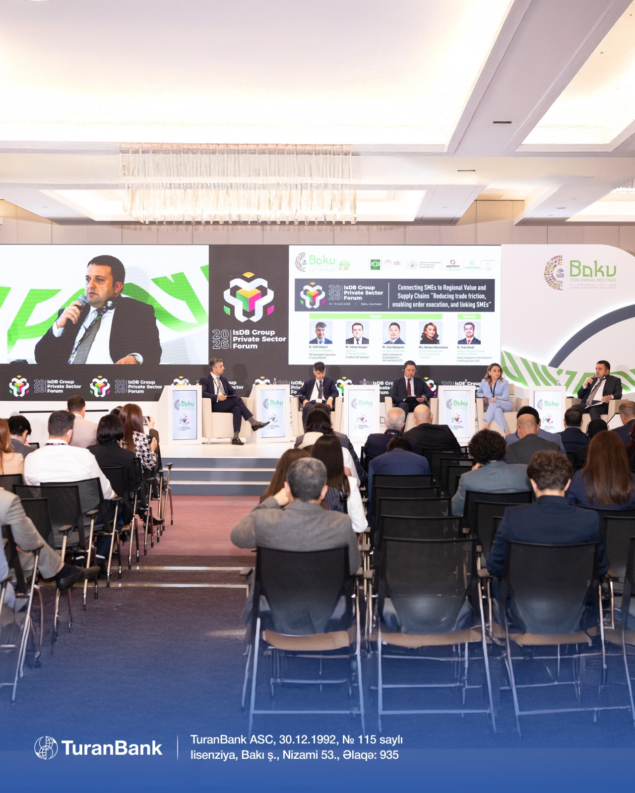 “TuranBank”ın İdarə Heyətinin sədri IsDB-nin illik toplantılarında çıxış etdi - FOTOLAR